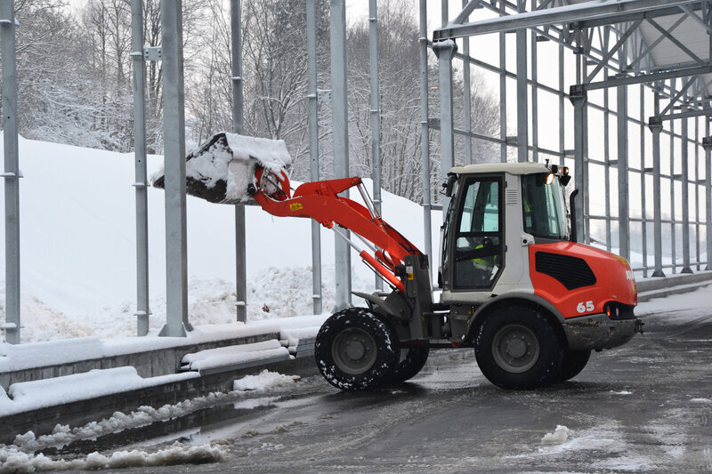 engin chantier neige