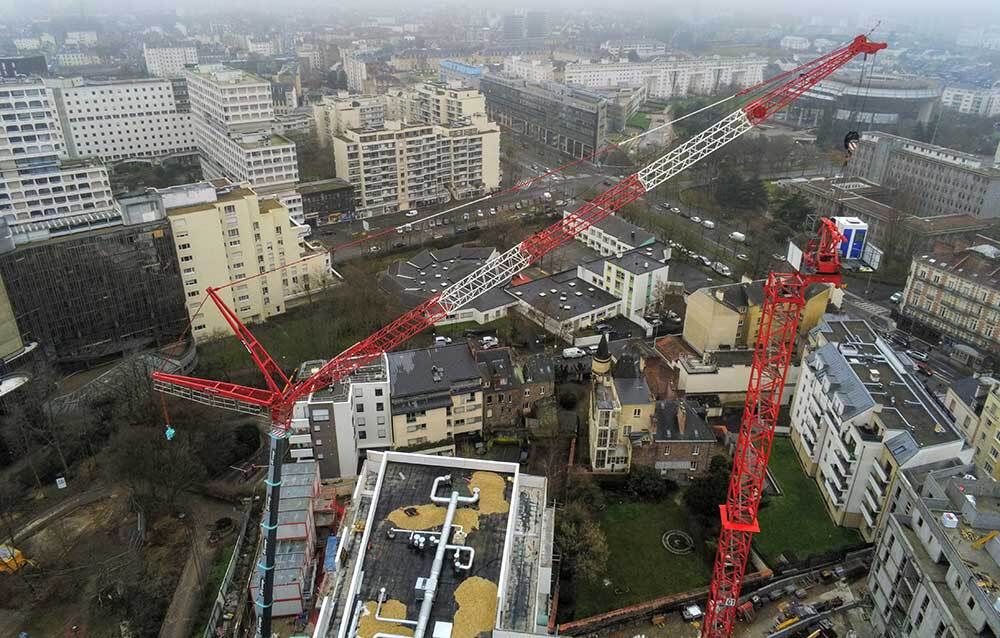 Montage et démontage de grue de chantier