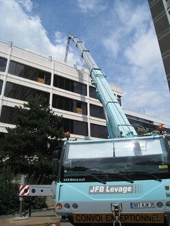 Levage chantier de construction